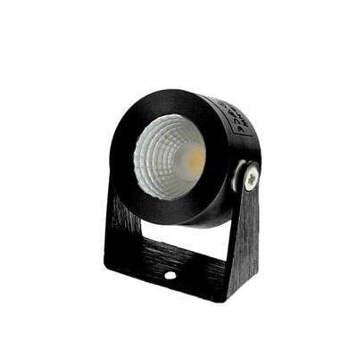 Klemko Faro opbouwspot zwart met een COB LED van 3,3W in 3000K dimbaar