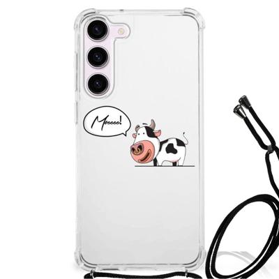 Samsung Galaxy S23 Stevig | Bumper Hoesje | Cow Samsung Galaxy S23 Stevig | Bumper Hoesje | Cow