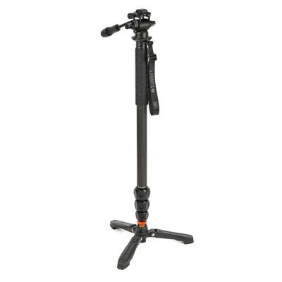 3 Legged Thing Legends Lance 2.0 Monopod Kit with DOCZ2 Foot Stabilizer & AH Trinity Darkness, Matte Black