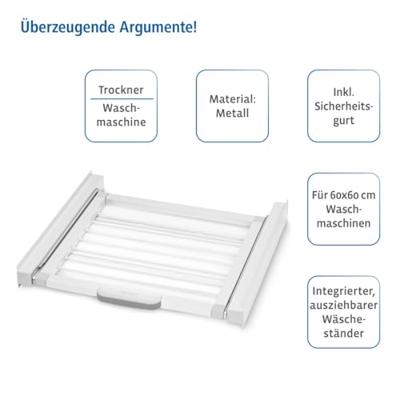 Xavax Tussenbouwset Voor Wasmachines/drogers Geïntegreerd Wasrek Xavax Tussenbouwset Voor Wasmachines/drogers Geïntegreerd Wasrek