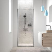 Sealskin Get Wet Contour Nisdeur 90x200 cm 6 mm Helderglas RVS - thumbnail