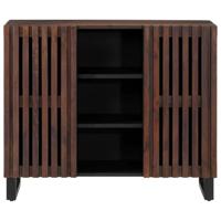 Dressoir 90x34x75 cm massief mangohout bruin - thumbnail