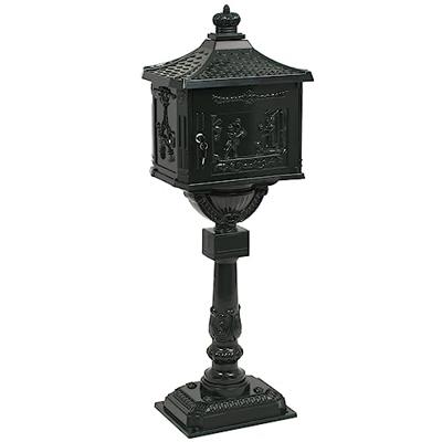 VidaXL Staande brievenbus vintage stijl roestbestendig aluminium groen