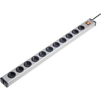 Ehmann 0601x00112031 Stekkerdoos met schakelaar 11-voudig Aluminium Randaarde stekker 1 stuk(s) - thumbnail