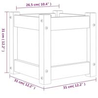 VidaXL Plantenbak 31x31x31 cm geïmpregneerd grenenhout - thumbnail