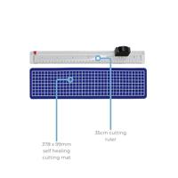 Snijliniaal Alco met mat 38x10cm snijvlak tot 33cm - thumbnail