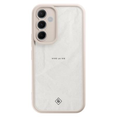 Samsung Galaxy A55 beige case - Vive la vie Samsung Galaxy A55 beige case - Vive la vie