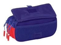 Pennenetui met 3 vakken Atlético Madrid Blauw Wit Rood 21,5 x 10 x 8 cm - thumbnail