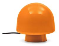 Kave Home Tafellamp 'Reig' Glas, 20cm, kleur Oranje - thumbnail