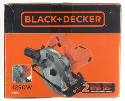 Black+Decker cs1250l 1250w 190mm cirkelzaag | 1x zaagblad | langsgeleider - cs1250l-qs Black+Decker cs1250l 1250w 190mm cirkelzaag | 1x zaagblad | langsgeleider - cs1250l-qs
