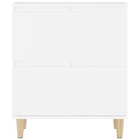 Dressoir 60x35x70 cm bewerkt hout wit - thumbnail