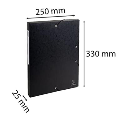 Exacompta elastobox Exabox zwart, rug van 2,5 cm