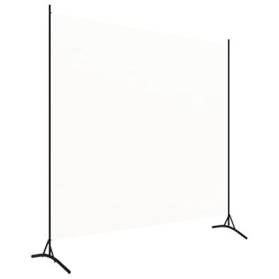 Kamerscherm met 1 paneel 175x180 cm stof wit - thumbnail