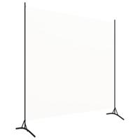 Kamerscherm met 1 paneel 175x180 cm crmewit - thumbnail
