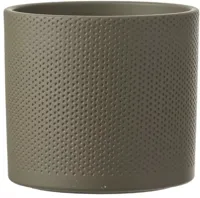 Mica Decorations era pot groen relief 17,5x19,5cm - thumbnail