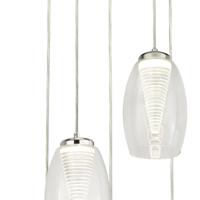 Searchlight 5-lichts vide hanglampCyclone grijs - 97291-5CL - thumbnail