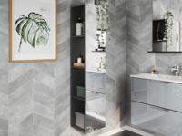 Kolomkast VASILIO 4 vakken grafiet - thumbnail