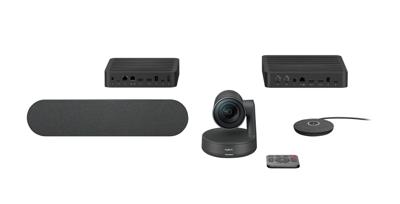 Logitech Rally Ultra-HD Modulair 4K-videoconferentiesysteem 3840 x 2160 Pixel Standvoet Logitech Rally Ultra-HD Modulair 4K-videoconferentiesysteem 3840 x 2160 Pixel Standvoet