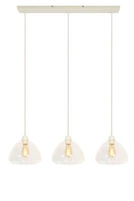 Light & Living Hanglamp 'Bisho' 3-lamps, kleur Crème Light & Living Hanglamp 'Bisho' 3-lamps, kleur Crème