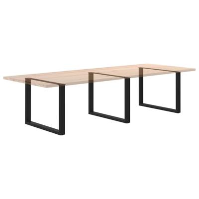 Bartafelpoten 2 st U-vormig 40x(100-101) cm staal zwart