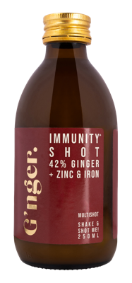 G'nger Shot gember vruchtensap immunity 250 Milliliter G'nger Shot gember vruchtensap immunity 250 Milliliter