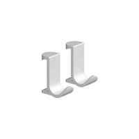 Hansgrohe Handdoekhaak Breed WallStoris Mat Wit - thumbnail