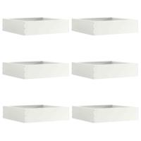 Tuinrand 6 pcs Wit 50 x 50 x 13 cm Staal - thumbnail