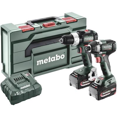 Metabo Accu Combo Set 2.8.8 | SB 18 LT BL (Klopboormachine) + SSD 18 LT 200 BL (Slagschroevendraaier) | 18 V | 2x 5.2Ah, ASC 55 | In Metabox -