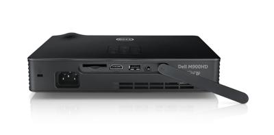 Dell M900HD mobiele DLP-projector (WXGA, contrast 10000:1, 1280 x 800 pixels, 900 ANSI lumen, HDMI)