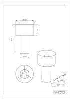 Trio Design tafellampBale grijs - 505200177 - thumbnail