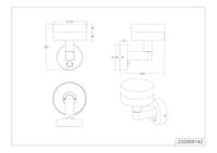 Trio Design wandlampMackenzie antraciet met sensor - 230569142 - thumbnail