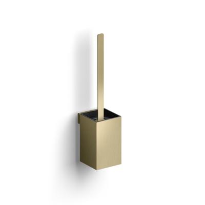 Clou Fold toiletborstelgarnituur - 35.5cm hoog - wandmodel - PVD - geborsteld goud CL/09.04041.82 Clou Fold toiletborstelgarnituur - 35.5cm hoog - wandmodel - PVD - geborsteld goud CL/09.04041.82