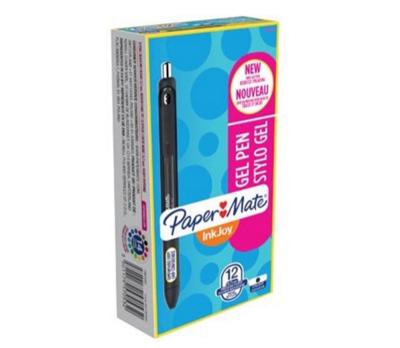 Gelschrijver Paper Mate Inkjoy medium zwart | 12 stuks