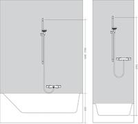 Hansgrohe Crometta vario doucheset 65cm wit chroom 26532400 - thumbnail