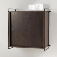 Nohr Hangende Opbergkast 'Marketta' 68 x 60cm, kleur Mokka - thumbnail
