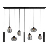 Steinhauer Eettafel hanglampReflexion zwart met rookglas - 3796ZW - thumbnail