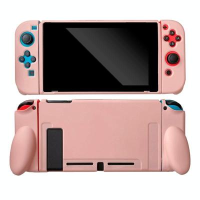 Voor Nintendo Switch Pure Color Shockproof TPU Case (Pink)