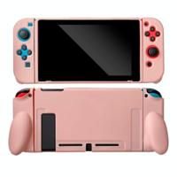 Voor Nintendo Switch Pure Color Shockproof TPU Case (Pink) - thumbnail