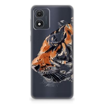 Smartphone hoesje Motorola Moto E13 Watercolor Tiger