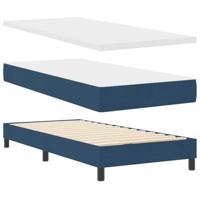 Boxspringbed met matras stof blauw 100x200 cm - thumbnail