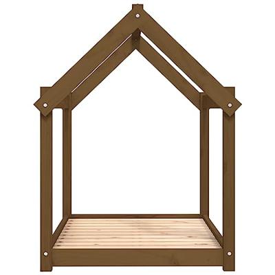 VidaXL Hondenmand 101x70x90 cm massief grenenhout honingbruin VidaXL Hondenmand 101x70x90 cm massief grenenhout honingbruin