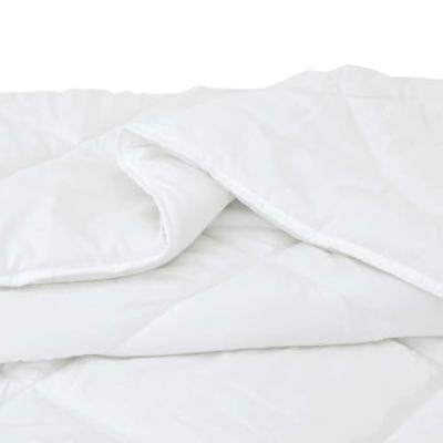 Dekbed met Kussens Geruit 3 pcs Wit 260 x 220 cm Microfibre