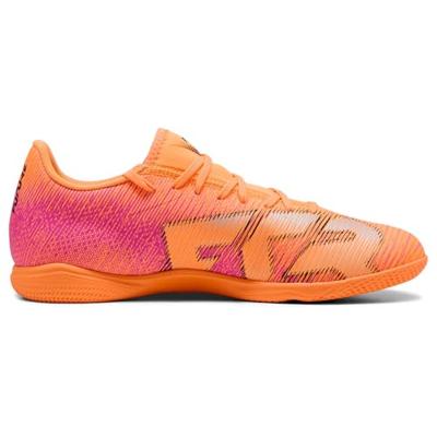 PUMA Future 8 Play Zaalvoetbalschoenen (IN) Oranje Roze Zwart