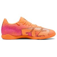 PUMA Future 8 Play Zaalvoetbalschoenen (IN) Oranje Roze Zwart - thumbnail