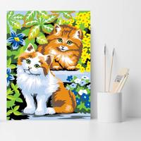 Sequin Art schilderen op nummer kittens - thumbnail