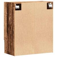 Wandkast 60x31x70 cm bewerkt hout oud houtkleurig - thumbnail