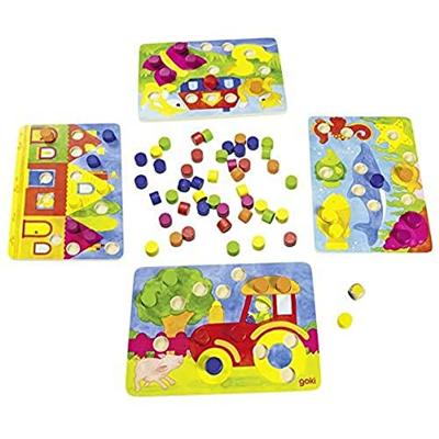 Goki kleuren dobbelspel 77-delig