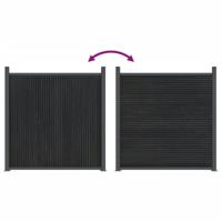 Schuttingpaneel 1045x186 cm HKC grijs - thumbnail