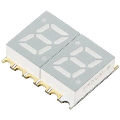 TRU COMPONENTS SMD-LED Geel-groen 6 mcd Display met twee cijfers