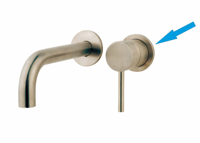 Wiesbaden Caral losse rozet tbv inbouw kraangedeelte geb,staal - thumbnail